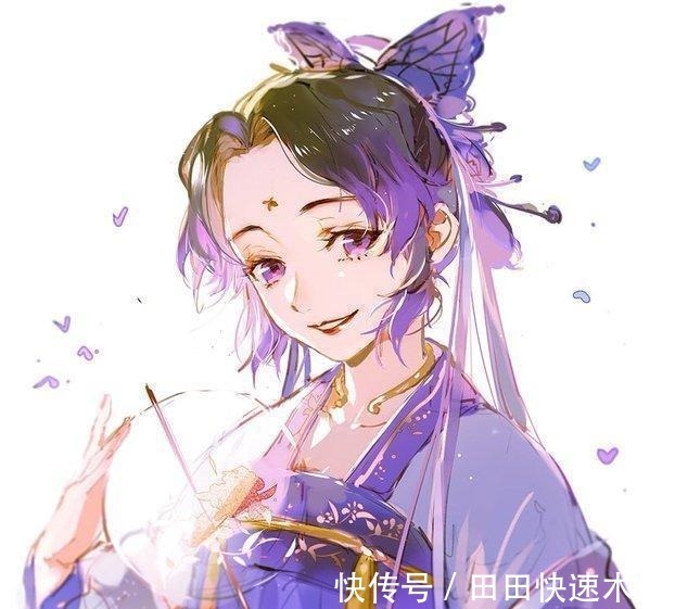 画师|当鬼灭之刃全员穿“中国风”服饰，蝴蝶忍汉服绝美，无一郎古装可爱