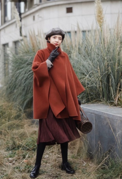 西装裤 “斗篷大衣”真的太好穿了,百搭遮肉又撩人,不入手就out了!