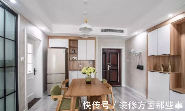 餐厅|127平现代风阳台隔出小书房,临着大大的落地窗,轻松又惬意