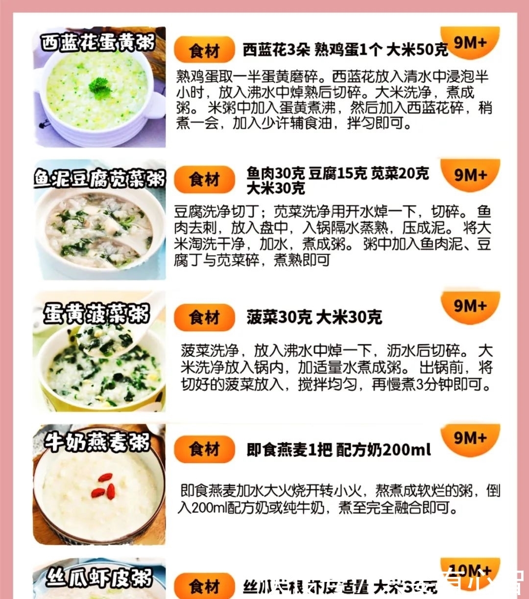 7-12月龄宝宝辅食，营养粥详细教程，建议收藏