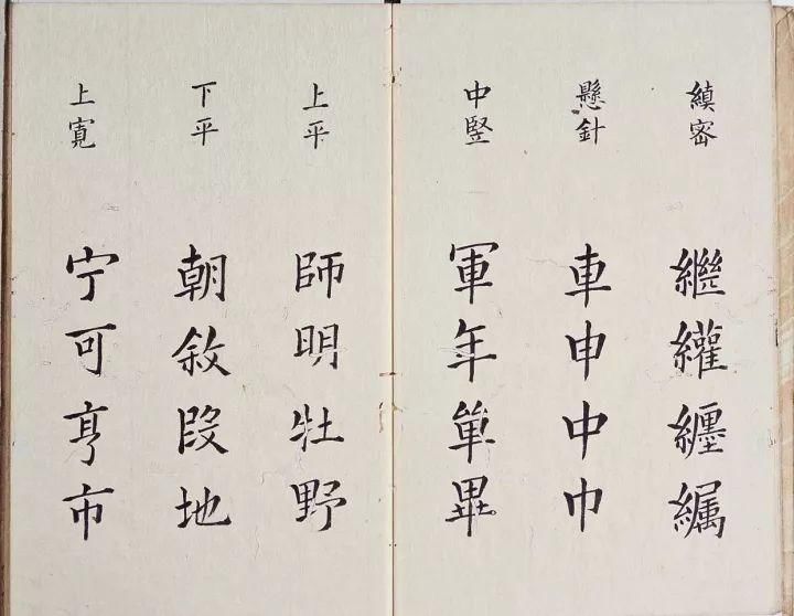 李淳|明代楷书字帖《李淳大字结构八十四法》欣赏