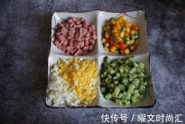 火腿丁|简单快手的营养早餐，10分钟就能搞定，外酥里嫩太好吃了