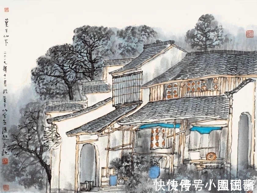 满维起@中国水墨画院|老骥伏枥,总有新意,满维起山水写生新作