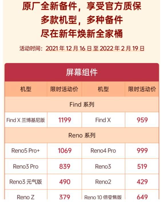 OPPO|不到300块起就可以换屏幕？薅到OPPO