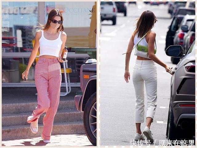 吊带|又被超模肯豆惊艳,基础款打造的“极简少女风”,美到犯规!