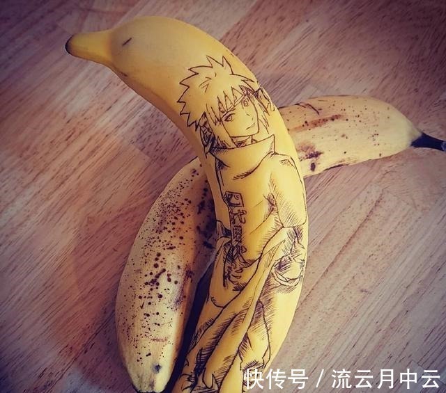 香蕉皮|二次元的快来买，火影忍者联动款香蕉，这个卖80一根不过分吧