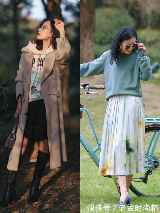 柔和|普通女生怎么穿显高又显瘦?针织衫搭配阔腿裤,不光高级还很减龄