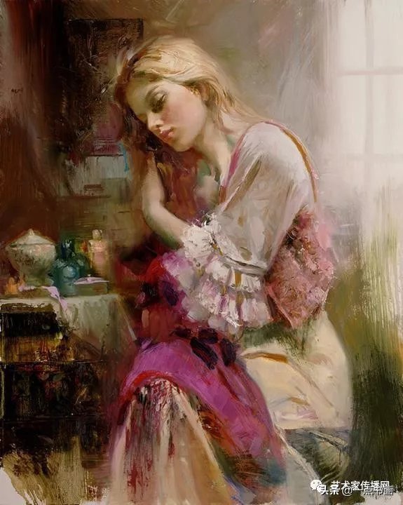 美术学院$皮诺德埃尼的油画人物，色彩斑斓，动静结合，光彩照人