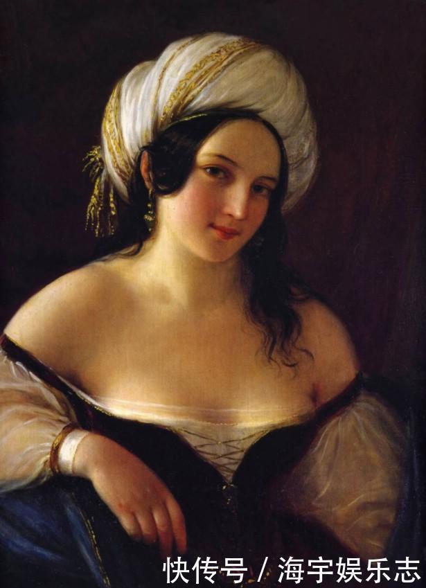 纳塔莱·斯齐亚沃尼&体态丰满妩媚的意大利女性人体油画,脸若桃花,温香艳玉之貌