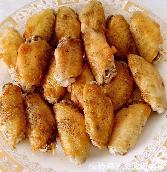 油炸|不用油炸的鸡翅,你吃过吗大叔教你做外酥里嫩的盐煎鸡翅中
