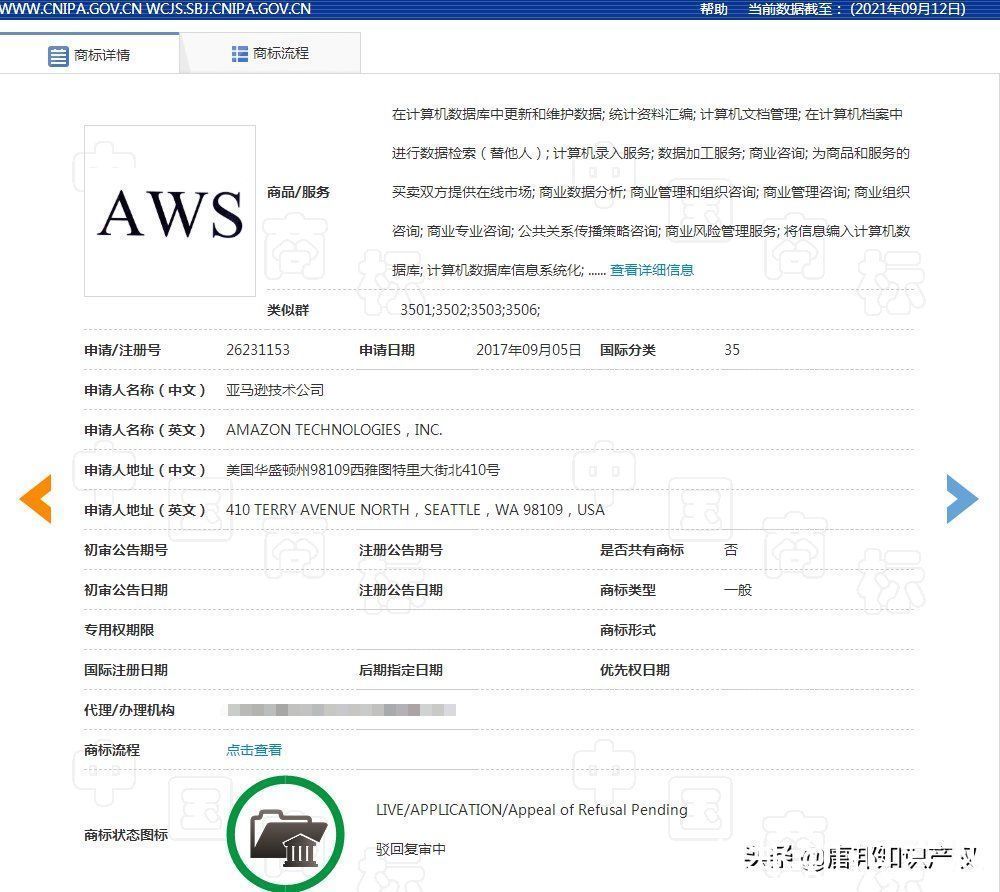 商标|亚马逊大动荡？商标侵权判赔7600万！“AWS”商标再因近似被驳回