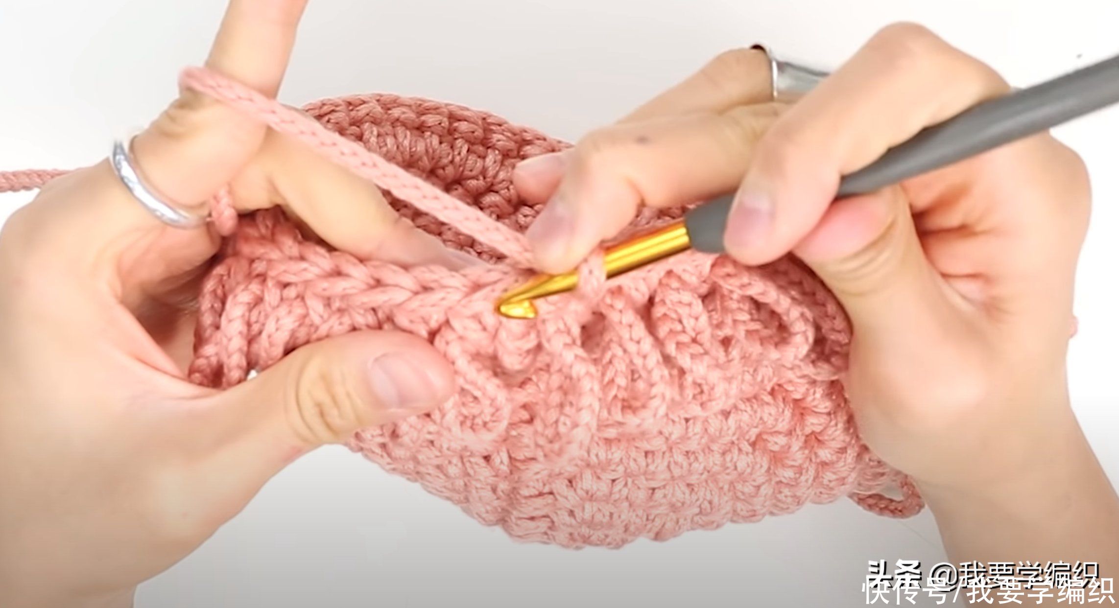 自己钩一款可爱又别致的手提包，刺猬包编织教程，新手入门级包包