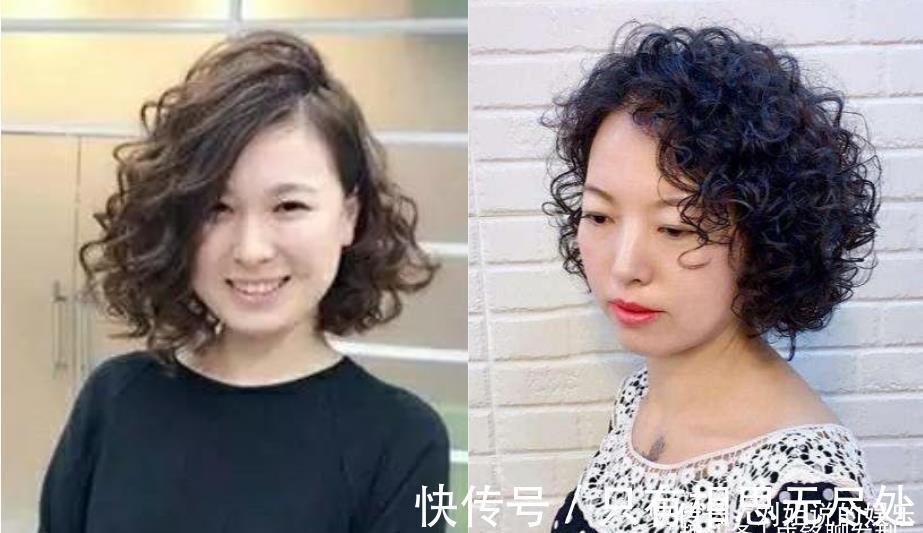 卷发|为什么女人老了都喜欢剪短发烫卷发？短发好打理显发量，也更减龄