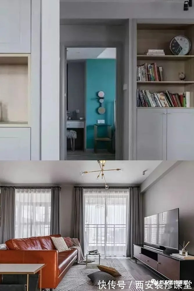 婚房|两套小公寓打通成一套,打造95㎡现代婚房