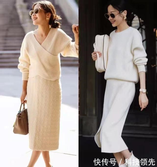 tips 突然火了一种裙子叫“半身裙”,时髦显瘦,配毛衣、大衣都好看!