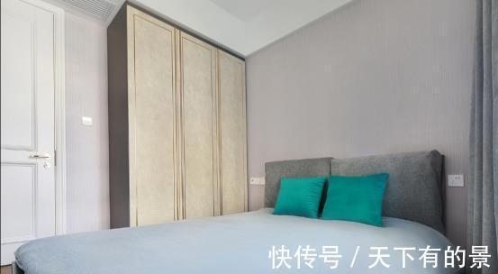 住宅|115㎡美式轻奢住宅,沉稳华丽大气,还有这么大的衣帽间!