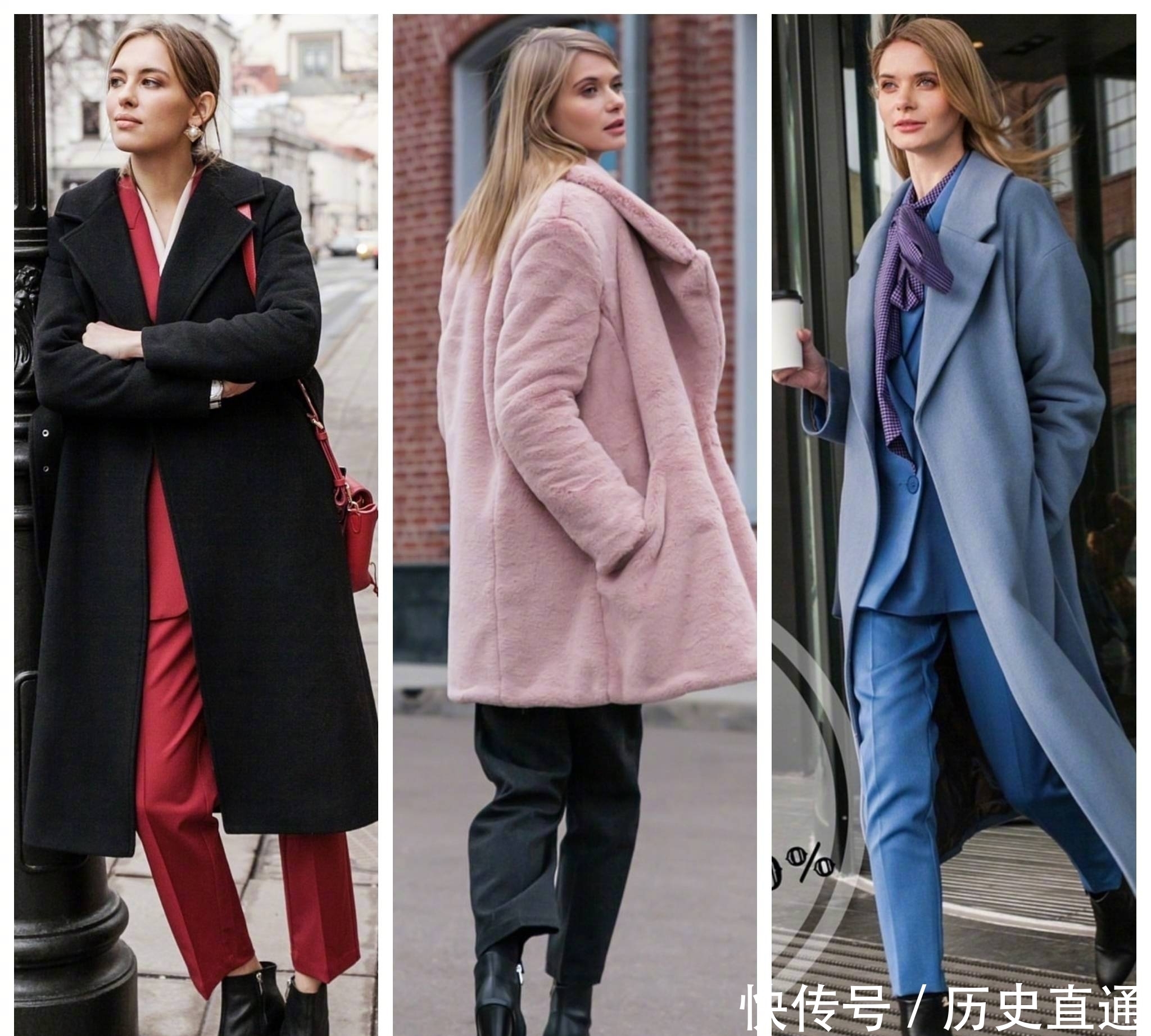 大衣|51套大衣搭配合集,各种颜色的大衣基本都集齐了