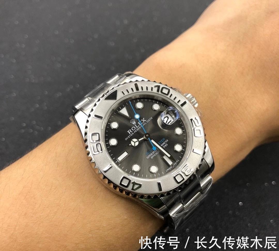 刻度|AR厂劳力士灰盘蓝针游艇复刻表细节工艺怎么样?