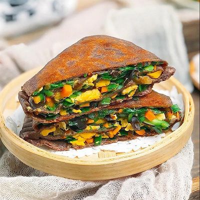 芝麻油|黑全麦馅饼
