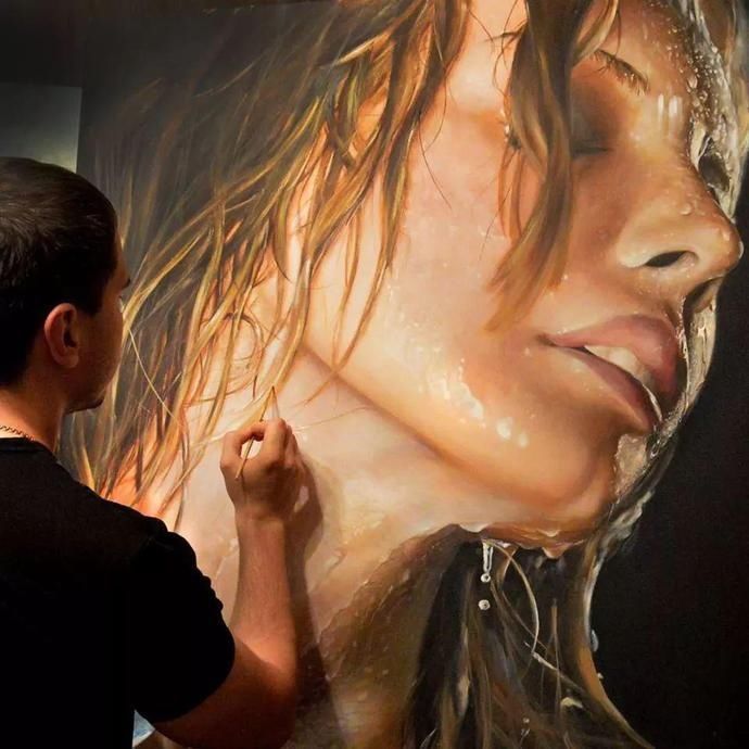 人体|乌克兰艺术家超写实人体美女油画欣赏,太逼真了