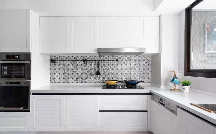 吧台|126平三室,餐厅壁炉,厨房吧台,主卧床头壁柜,都说喜欢