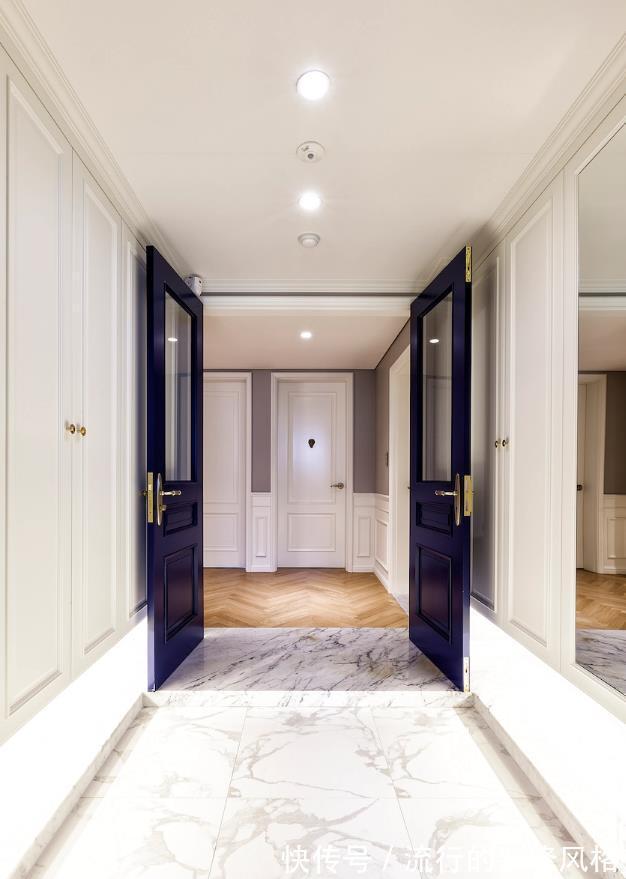 衣帽间|家与家的差距是风格，166.5㎡的家选择法式风，优雅感藏不住了