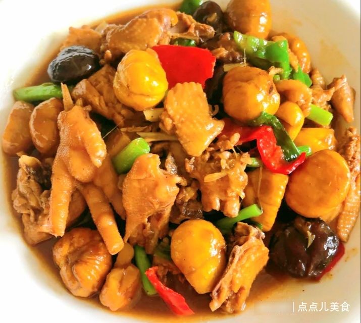 一个鸡腿两把板栗 ,只需简单几步,教你做出汁香浓郁的板栗烧鸡