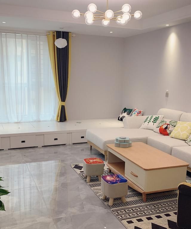 北欧风|新房装修毕业,北欧风的设计超温馨,玄关鞋柜和客厅背景墙超漂亮