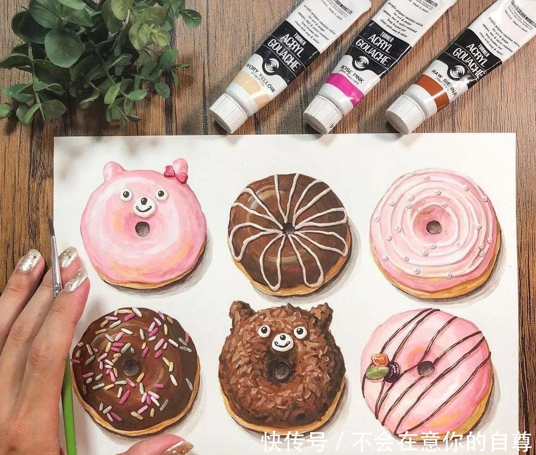 赶紧|好爱这种日系的手绘风格,小姐姐教你画美食,赶紧收藏吧!