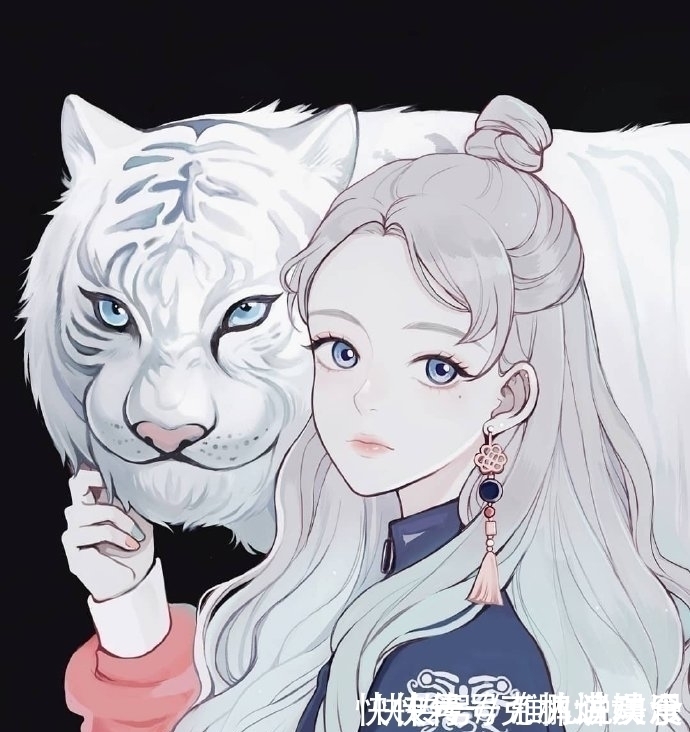 小姐姐|一组少女心十足的好看插画,很适合做卡通动漫头像哦!