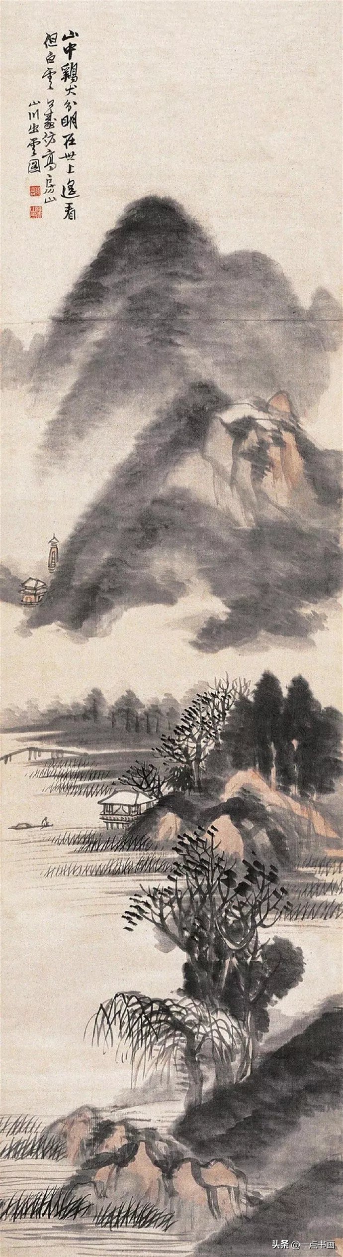 清健!晚清画家 胡公寿:集诸家之妙,山水花卉自成一体