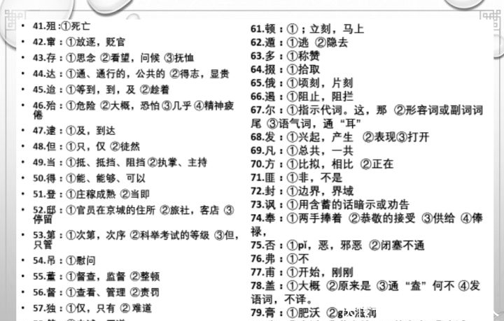 特级教师强烈推荐！语文文言文310个常用字，高中生建议看！