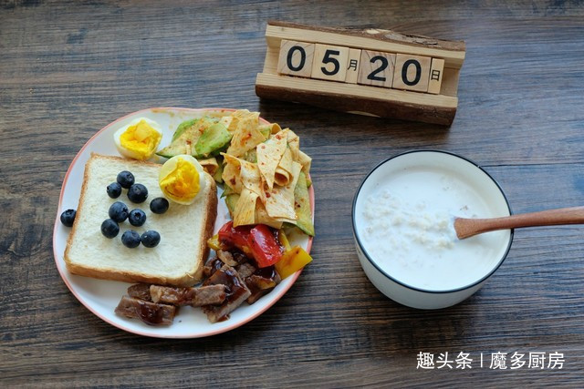 水煮西兰花|29天早餐分享,一人份,有荤有素有粗粮,自己做的早餐就是香