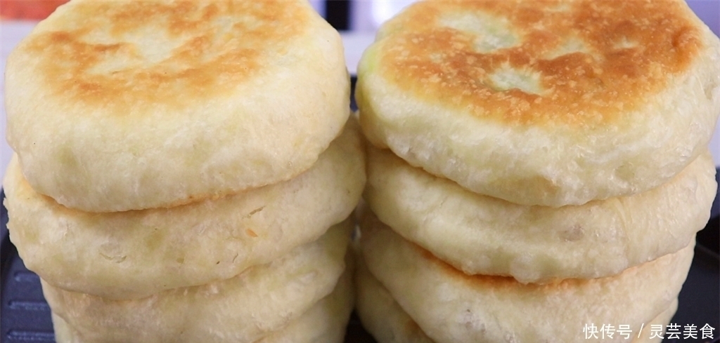 比面包还软的发面饼做法,简单易学,早上起来10分钟出锅