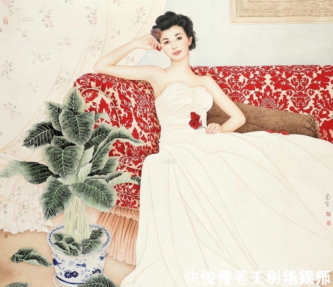 老师$崔景哲:奖杯拿到手软的工笔画画家,作品被国内外机构争相收藏