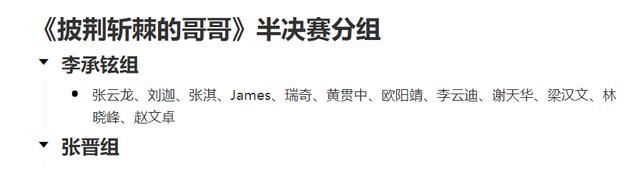 艺人|《披荆斩棘的哥哥》四公增加淘汰人数,吊车尾艺人结束比赛