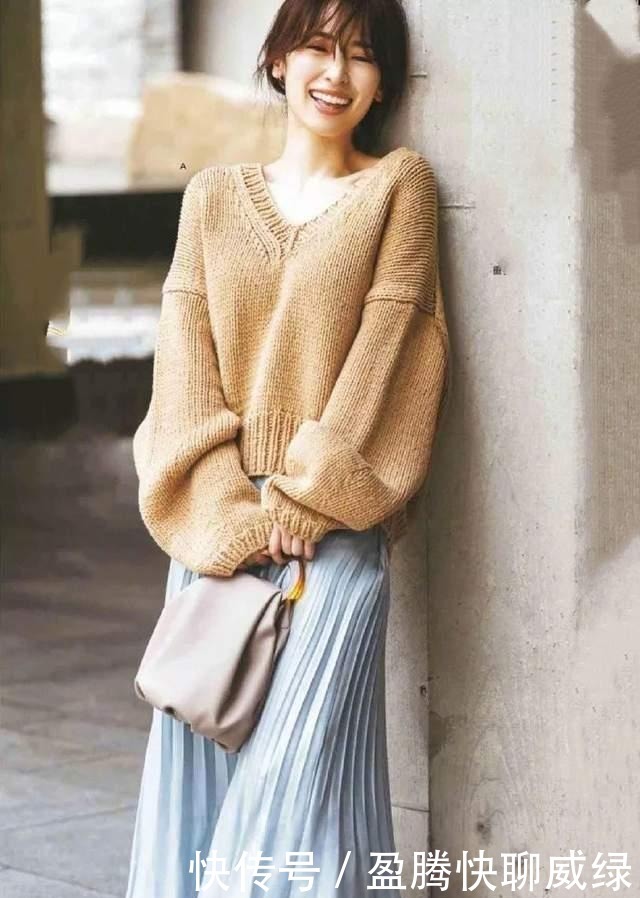 上身效果|秋天穿毛衣,学学日本杂志这样来搭,温柔大方又高级,太气质了
