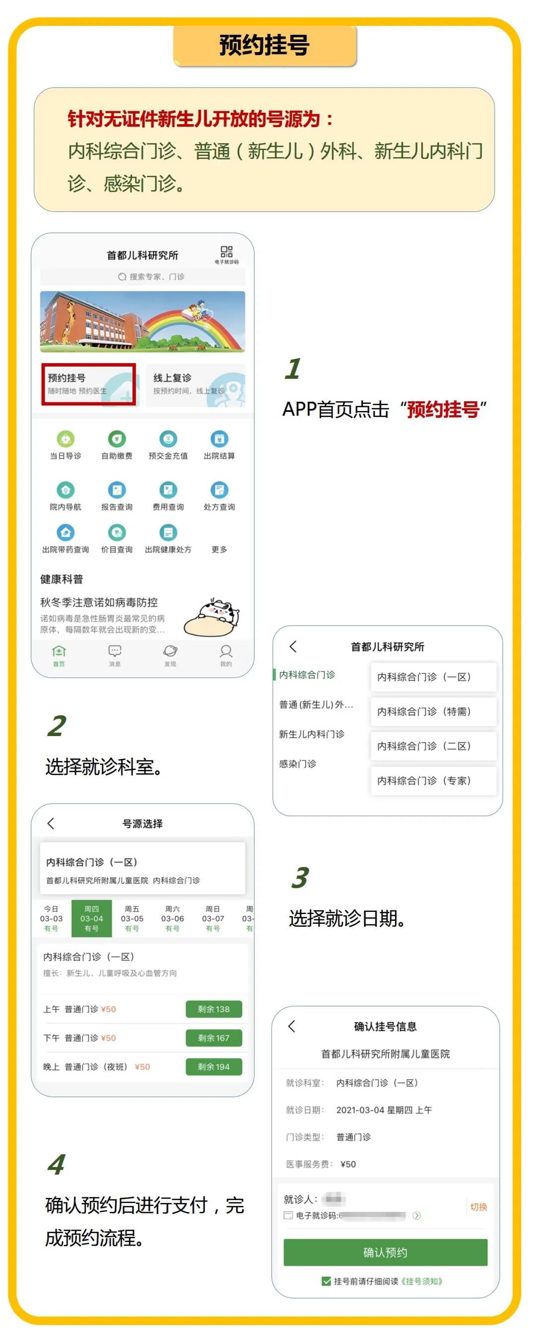 就诊|【儿医说】首都儿科研究所新生儿就诊攻略