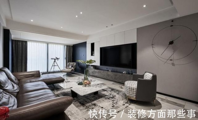 睡眠质量|76平现代简约风二居室,黑白灰色调让空间很显高级