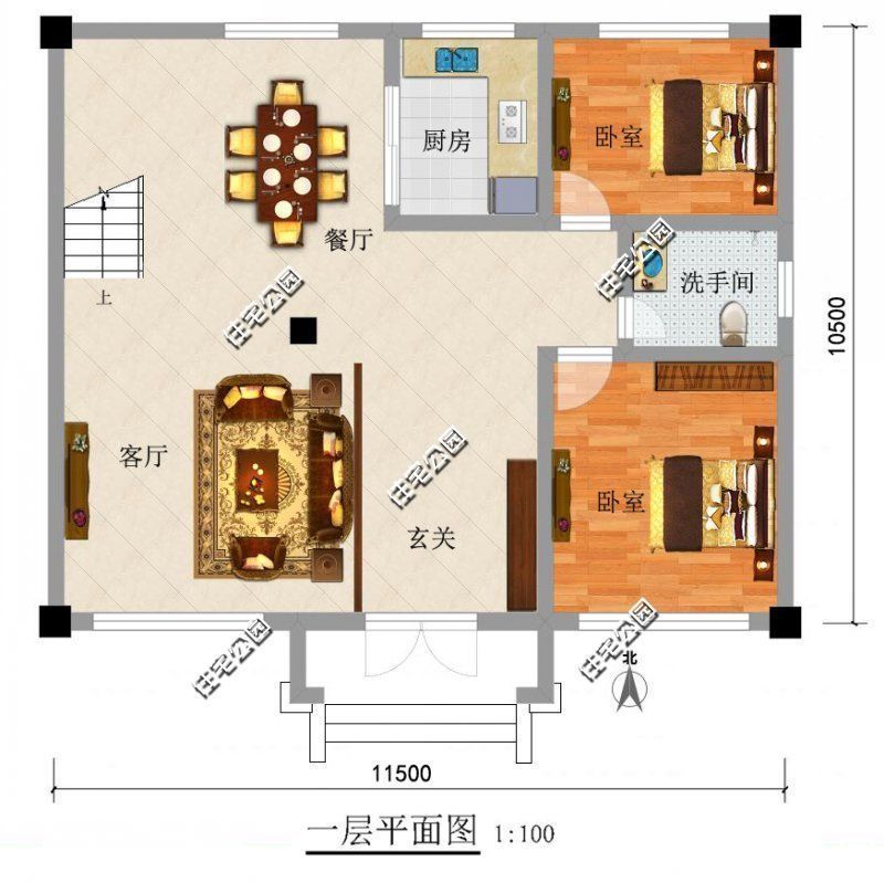 占地尺寸|2022年回农村建房，看看这3套经典户型，照着建绝对错不了