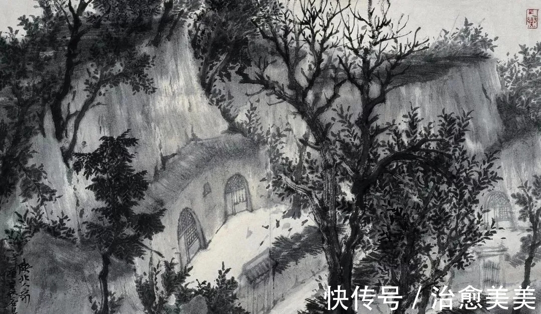 水墨山水画$中国美院|二十多年来,他的水墨山水画影响了众多青年创作者