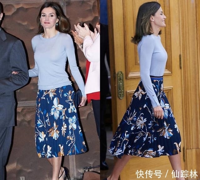 大衣|西班牙王后四穿同件大衣,每次都能穿出不同效果,一衣多穿就学她