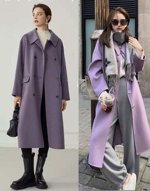 喜欢冬天穿紫色，定是个优雅浪漫的女人，若选对配色会更有气质