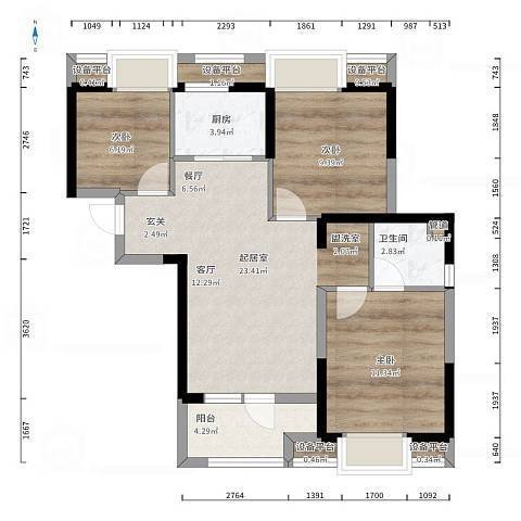暖色调|97平北欧风复式设计,厨房居然是橙色的暖色调