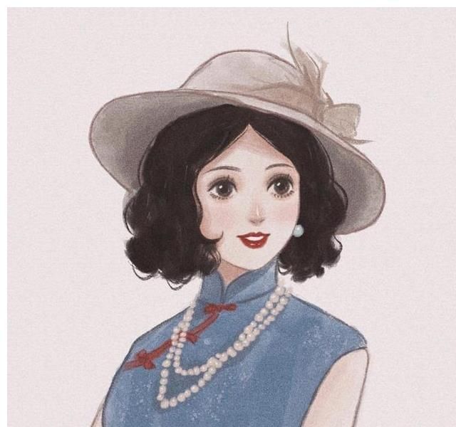 茉莉公主|迪士尼公主变“民国风”，茉莉公主团扇半遮面，花木兰旗袍最特别