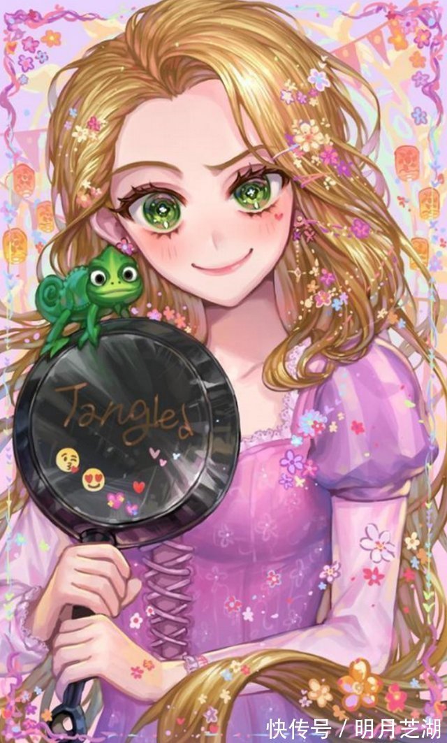 眼睛|不同画风的迪士尼公主,艾莎女王范十足,乐佩的眼睛仿佛充满魔力