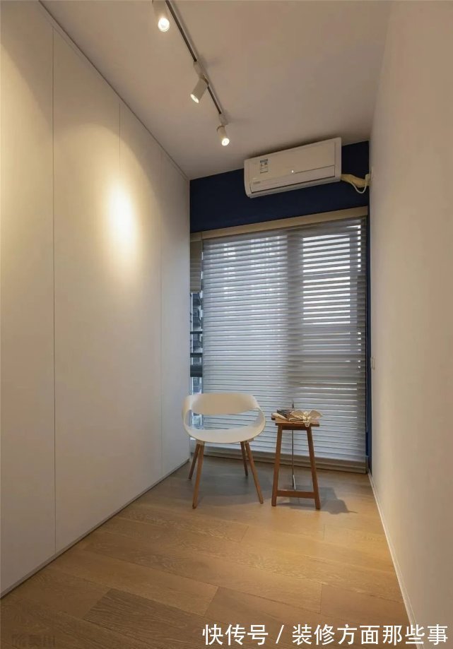 收纳|114m2简约温馨三居,白色+克莱因蓝的搭配,明净又高级!