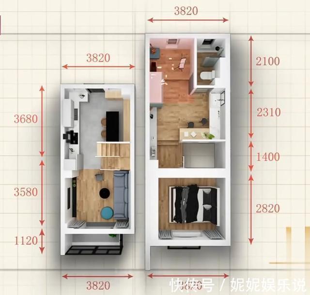 音乐室|姐弟俩挤25平复式睡上下铺,生活毫无隐私,爆改后把父母接过来住
