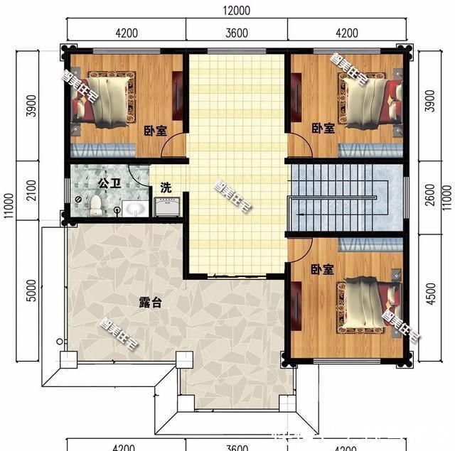 别墅|很受大众喜欢的两栋四层别墅，户型方正大气，施工难度低