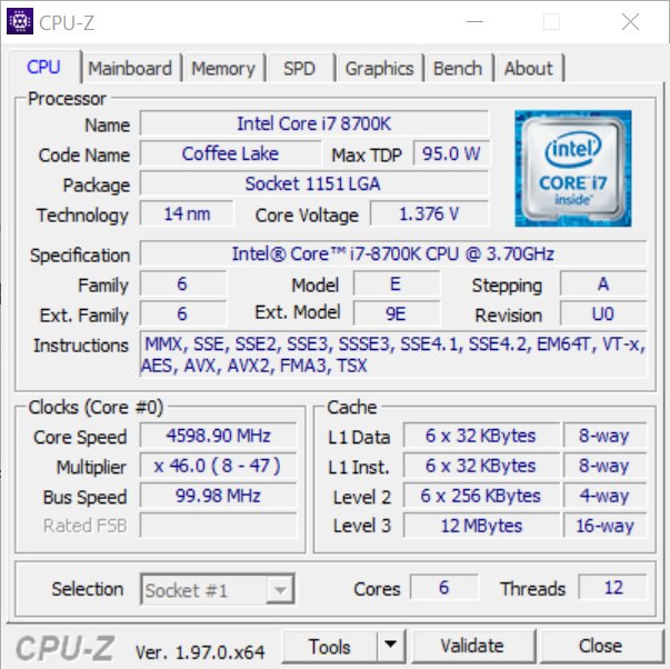 spd|CPU-Z 1.97 更新，正式支持英特尔 12 代 Alder Lake K 系列